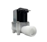 Válvula solenoide de plástico normalmente cerrada, 1/2" 3/4", 12 V 24 V, interruptor magnético for control de presión neumática de agua.(0.5Inch 24v)