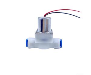 Válvula solenoide de pulso DC12V para riego agrícola - Válvula de control de agua de conexión rápida PE de 2 vías para sistemas de rociadores de jardín, flujo de agua subterránea