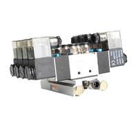 Válvula solenoide de tres posiciones y cinco vías, válvula combinada 4V230C-08 230E 230P, 1 unidad(4V230-2F)