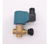 Válvula solenoide de vapor alta temperatura latón normalmente cerrada FKM 1/4 pulgadas 110V 220VAC válvula caldera planchado ajustable útil(220 Volt)