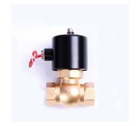 Válvula solenoide de vapor de alta temperatura de 1 pulgada, normalmente cerrada, de latón, de dos vías, con rosca interna, 220 V, 110 V, 24 V y 12 V.(BSP-110VAC)