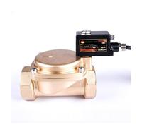 Válvula solenoide, DN40 High Pressure 16 Kg Explosion Proof Solenoid Valve Brass IP65 Normally Closed AC220 DC24V For Water Oil Air(ACDC12V)