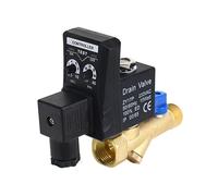 válvula solenoide Drenador electrónico automático de 1/2" DN15 Opt-A, 12 V/24 V CC, 110 V/220 V CA, válvula de Drenaje de Tanque de Aire comprimido con Temporizador electrónico, Opt-B(DC24V,Opt-B)