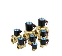 Válvula Solenoide Eléctrica 1/4 Quot; 3/8 quot; 1/2 litro; 3/4 quot; DN8/10/15/20/25/50 Neumático normalmente cerrado for agua, aceite, aire, Gas, 12V, 24V, 110V, 220V, 1 Uds.(AC220V,DN20)
