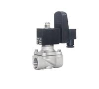 Válvula solenoide eléctrica de 2 vías, 24 V, 220 V, 12 V, 1/2 N/C, acero inoxidable, 150, for agua, aceite y gas, 1 unidad(NPT_240VAC_120DEGREE CENTIGRADE)