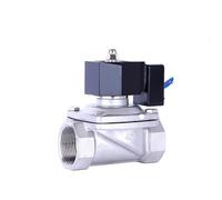 Válvula solenoide eléctrica de bajo consumo, normalmente cerrada, bobina acero inoxidable con rosca hembra, puede funcionar las 24 horas a 220 V(Nbr-seal-24vac)
