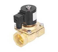 Válvula solenoide eléctrica de diafragma, tipo tracción recta, válvula electromagnética de latón G1-1/2 pulgada para agua, aire y gas, válvula de repuesto industrial de 0-1,0 M (CC 24 V)