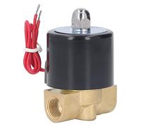 Válvula solenoide eléctrica de latón con rosca hembra de 1 vía, válvula solenoide normalmente cerrada, agua y aceite, AC220 V para gasolina, queroseno, gas, aire