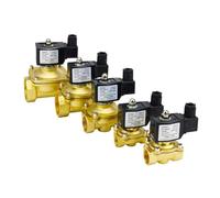 Válvula solenoide eléctrica de latón DN15 DN20 DN25 1/2" 3/4" 1" Normalmente cerrada(DN25,AC220V)