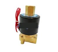 Válvula solenoide eléctrica de latón G1/10.2 cm N/O AC220V/110V/24V tipo normalmente abierto (AC110V)