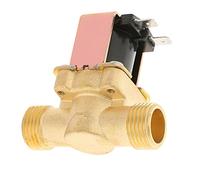 Válvula Solenoide Eléctrica de Latón Semillena, 1/2" 12 V CC Válvula de Control de Latón, Normalmente Cerrada, Con Interruptor de Flujo Constante, para Fuentes de Agua Potable Y Calentadores de Agua