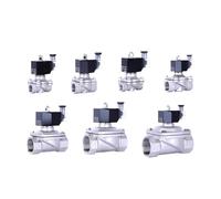 Válvula solenoide eléctrica impermeable de acero inoxidable de 1/5.1 cm 3/10.2 cm 2.5 cm 5.1 cm DN15 DN20 DN25 IP65 Bobina de alta temperatura 12V 24V 220V (1/5.1 cm, NBR-Seal_110VAC_Normalmente
