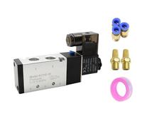 Válvula solenoide eléctrica neumática, Electroválvula neumática eléctrica de 5 vías y 2 posiciones, control aire-gas, magnética(Dc24,4V31010 PC603)