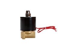 Válvula Solenoide eléctrica normalmente abierta agua aire N/O 2 vías 1/4 "AC 220V 2W025-08K cuerpo de latón DC12V 24V AC110V válvula(110V AC)