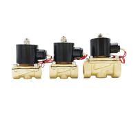 Válvula Solenoide eléctrica normalmente cerrada AC220V a prueba de agua G3/8 "G1/2" G3/4 "G1 G1-1/4 G1-1/2 G2 DC12V 24V(Onecolor,1.25 Inch)