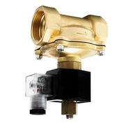 Válvula solenoide impermeable IP65 de latón normalmente abierta de 1-1/2 pulgadas - Válvula de agua con interruptor eléctrico duradero for aplicaciones de 220 V, 110 V, 24 V y 12 V(24VAC)