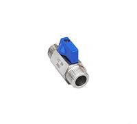 Válvula solenoide Mini válvula de bola con rosca macho de 2 vías de acero inoxidable 304 63 Bar 1/8" 1/4" 3/8" 1/2" 3/4"(3/8")