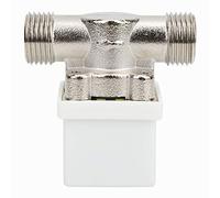 Válvula Solenoide NC de Tipo Piloto, 12 V CC, 0,3 A, G1/2 Pulgada, para Agua, Cuerpo de Cobre, Resistente a Alta Presión y Temperatura, Acabado Galvanizado