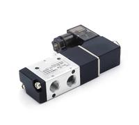 Válvula solenoide neumática 3V210-08 DC12V DC24V AC110V AC220V Válvula de control direccional de aire de 3 vías y 2 posiciones Válvula magnética de gas 1 pieza(3V210-08 w 6mm,AC 220V)