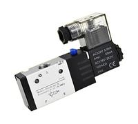 Válvula solenoide neumática 3V210-08 Válvula magnética de gas de aire de control eléctrico de 3 vías y 2 posiciones DC12V 24V AC220V 110V Voltios de bobina 1/4quot 1 Uds(3V210-08 With LED,AC 220V)