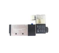 Válvula Solenoide neumática 4V210-08, válvula magnética eléctrica, puerto de 5 vías, 2 posiciones, Gas, 12V, 24V, 220V, puerto de 1/4"(With 8mm fittings,DC12V)