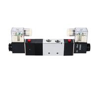Válvula Solenoide Neumática 4V230C-08, Válvula De Aire De Respuesta Rápida Operada Por Piloto De 1/4"PT AC220V, 2 Posiciones, 5 Vías, Doble Bobina Centro Cerrado Para Automatización Industrial