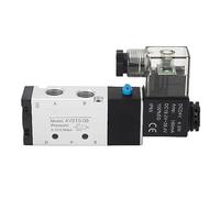 Válvula solenoide neumática 5 válvula de reversión de posición de aluminio de alta precisión DC24V 2 para sistemas de automatización industrial PT 1/4in
