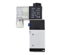 Válvula solenoide neumática de 3 vías, 2 posiciones, 1/4 pulgadas DC24V, latón de acción directa, ajuste IP65 para maquinaria