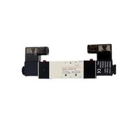 Válvula solenoide neumática de doble bobina puerto 1/8 1/4 24 V CC 4V230C/4V230E/4V230P-08 válvula de control de 5/3 vías (4V230E-08, cuerpo de válvula)
