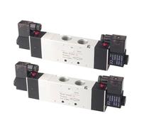 Válvula solenoide neumática de inversión de 5/3 vías 4V430C-15, 4V430E-15, 4V430P-15, 12 V, 24 V, 110 V y 220 V(4V430E-15,DC12V)