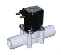 Válvula Solenoide Normally Closed 12V 3.4L/min Purificador | Válvula solenoide PP, 50°C max, alta flujo 3.4L/min, para purificadores, inodoros y sistemas solares