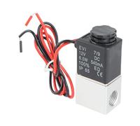 Válvula solenoide normalmente,2V025-1/4-12VDC Válvula solenoide normalmente cerrada de acción directa de dos vías y dos posiciones,1/4"NPT puerto hembra,DC12V,1.2Mpa,4W