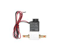 Válvula Solenoide normalmente cerrada de 1/4 "CC 12V 24V CA 110V 220V bobina de posición neumática aleación eléctrica interna for aire agua aceite(2V025 Wire BT10-02,DC24)