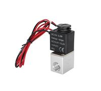 Válvula Solenoide normalmente cerrada de 1/4 "CC 12V 24V CA 110V 220V bobina de posición neumática aleación eléctrica interna for aire agua aceite(2V025-08 Wire,AC110)