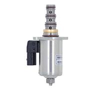 Válvula solenoide para bomba hidráulica de excavadora, válvula solenoide de acero aleado de 12 V y 2 pines para SK200-8, SK250, SK330, SK350-8, pieza de repuesto compac