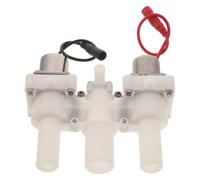 Válvula Solenoide para Inodoro Inteligente 2 Vías 26mm 20mm | Metal y Plástico, Construcción Sellada, Acceso Fácil para Mantenimiento, Blanco, Uso Doméstico y Plomeros