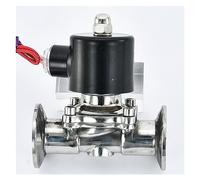 Válvula Solenoide sanitaria tipo abrazadera normalmente cerrada de acero inoxidable 304 2 "válvula solenoide AC220V DC24V(220vac)
