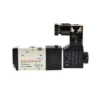 Válvula Solenoide Serie 3V100, 3V110, 3V120, 220 V, 110 V, 24 V, 12 V, 3 Puertos, 2 Posiciones, Tipo De Terminal: Solenoide Simple/doble(3V110-M5-NC,AC 24V)