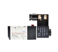 Válvula solenoide serie 3V200, 3V210, 3V220, 220V, 110V, 24V y 12V, 3 puertos, 2 posiciones, tipo terminal/ojal, solenoide simple y doble.(3V210-06-NO(grommet),No coil)