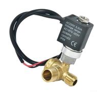 Válvula solenoide sin aceite de la bomba del compresor de aire, con válvulas de retención y purga integradas, diseño de bajo ruido de aluminio fundido para una descarga eficiente y control de escape