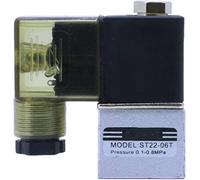 Válvula Solenoide SOTE normalmente abierta de 1/8 pulgadas DC24V AC220V 380V ST22-06T bomba compresor aire accesorios válvula escape útil(380V)