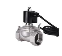 Válvula solenoide subacuática normalmente cerrada de acero inoxidable, resistente al agua IP68, válvula solenoide CA 220 V, CC 24 V.(DN10 DC24V)