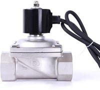 Válvula solenoide subacuática normalmente cerrada de acero inoxidable, válvula solenoide impermeable(2A-10B DC12V)