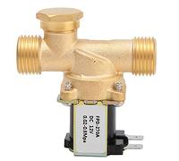 Válvula solenoide, válvula electromagnética normalmente cerrada de latón G1/2", interruptor de entrada de agua DC12V para electrodomésticos, riego y proyectos de bricolaje (12 V CC.)