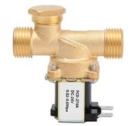 Válvula solenoide, válvula electromagnética normalmente cerrada de latón G1/2", interruptor de entrada de agua DC12V para electrodomésticos, riego y proyectos de bricolaje (CC 24 V)