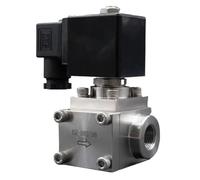 Válvula Solenoide válvula normalmente cerrada 304 acero inoxidable alta presión lavado de coches 0~300bar NC agua G3/8 "-1" 2 vías(DN2,G_DC12V_NORMALLY OPEN)