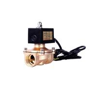 Válvula Solenoide, Válvula Solenoide a prueba de explosiones de latón de 1/2 "3/4" 1 "1-1/4" válvula de Control de solenoide de válvula de Gas Natural normalmente cerrada 220 24V 12V(DN32,BSP_12)