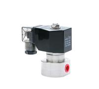 Válvula Solenoide, Válvula Solenoide de alta presión normalmente cerrada de 1/8 "1/4" acero inoxidable 304 220AC DC12V/24V 200bar/100bar(1/8",24_200BAR)