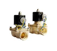 Válvula Solenoide, Válvula Solenoide de latón N/C 12v NPT BSP de 1 pulgada, 1-1/4 pulgadas, sello EPDM DN25 DN32 de alta temperatura(DN32,NPT_240VAC)