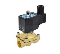 Válvula Solenoide, Válvula Solenoide normalmente cerrada a prueba de agua IP65 de 1/2 "220 110 24V 12V válvula solenoide eléctrica de latón for exteriores(L_24VAC_VITON-SEAL)